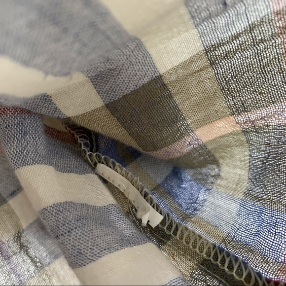 Zara Woman Plaid Crossover Top - Picture 8 of 10